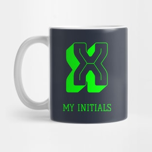 Letter X Initials Unique Name T-Shirt Mug